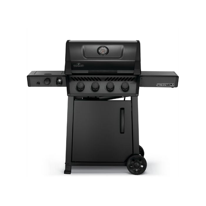 Freestyle 425 Propane Gas Gril with Infrared Side Burner & Front Door , Graphite