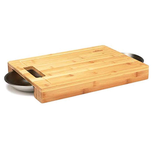PRO Cutting Board with Stainless Steel Bowls