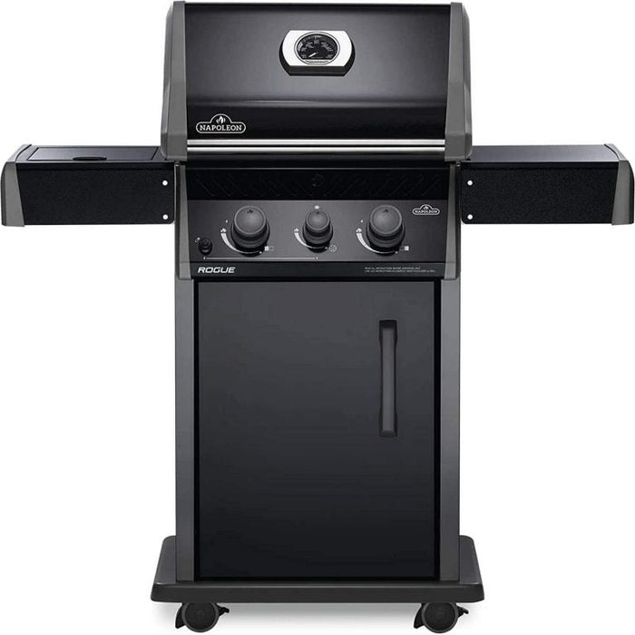 Rogue® 365 Propane Gas Grill with Range Side Burner, Black