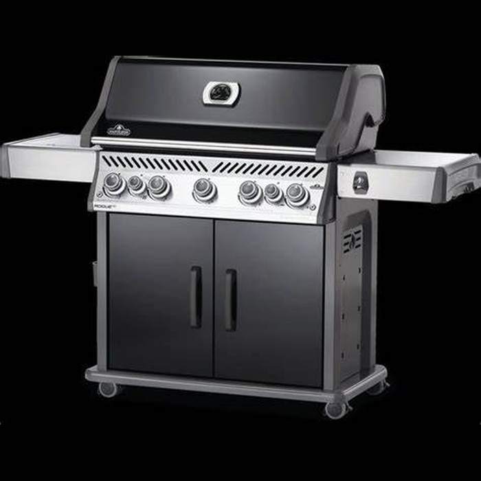 Rogue® SE 625 Propane Gas Grill with Infrared Rear and Side Burners, Black
