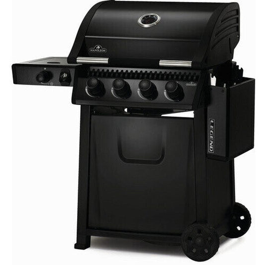 Legend 425 Propane Gas Gril with Infrared Side Burner, Black
