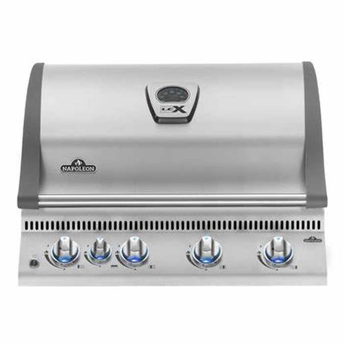 Built In LEX 485 Propane Gas Grill Head with Rear Burner, Stainless Steel