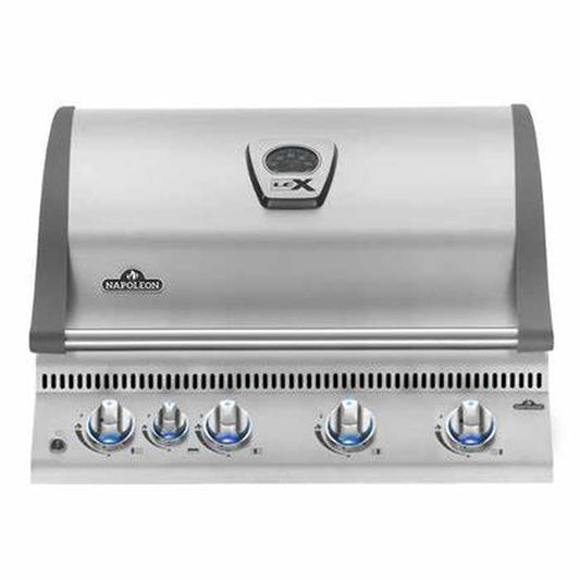 Built In LEX 485 Propane Gas Grill Head with Rear Burner, Stainless Steel