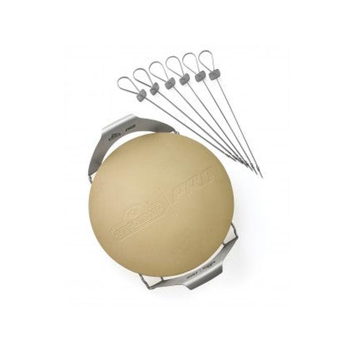 Napoleon Pro Pizza Stone With Skewers And Rack