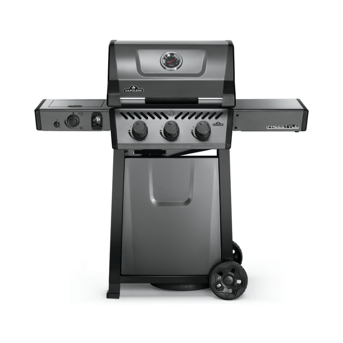 Freestyle 365 Propane Gas Grill with Infrared Side Burner, Graphite