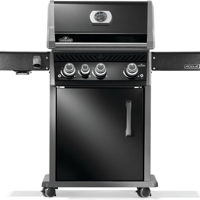 Rogue® PRO 425 Gas Grill with Infrared Side Burner Black
