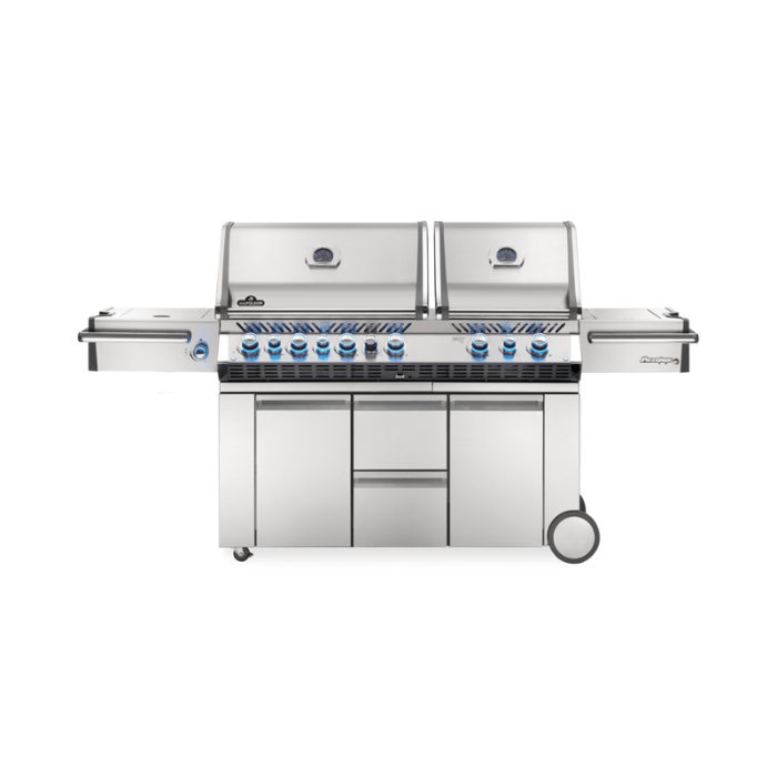 Prestige PRO™ 825 Propane Gas Grill with Power Side Burner and Infrared Rear & Bottom Burners, SS