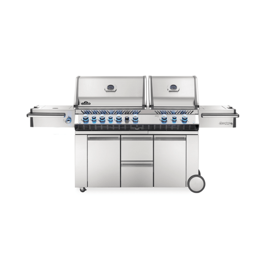 Prestige PRO™ 825 Propane Gas Grill with Power Side Burner and Infrared Rear & Bottom Burners, SS