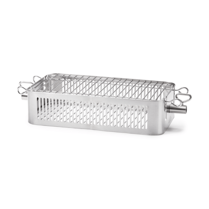 Adjustable Stainless Steel Rotisserie Basket