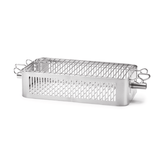 Adjustable Stainless Steel Rotisserie Basket
