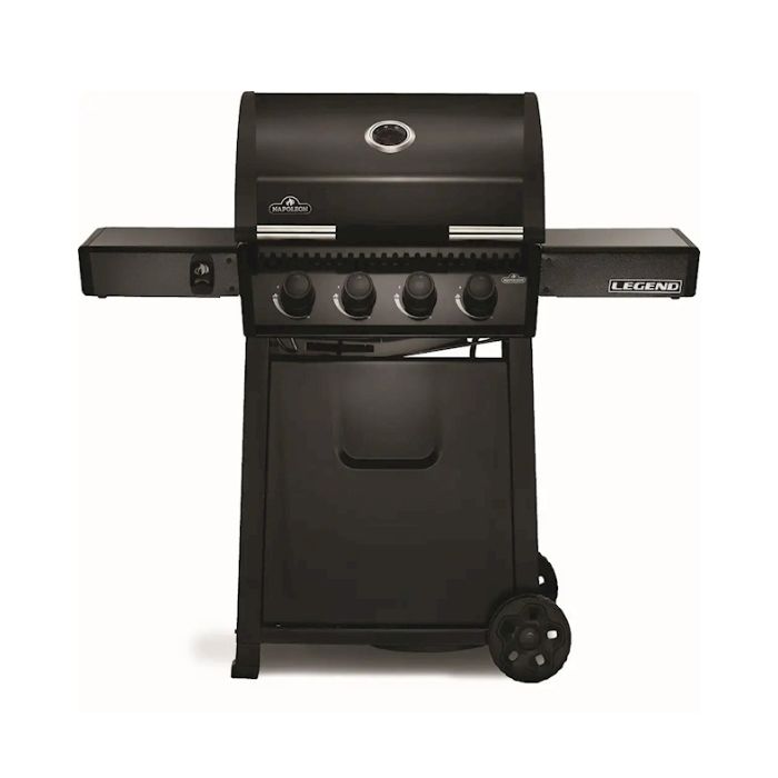 Legend 425 Propane Gas Grill with Range Side Burner, Black