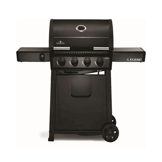 Legend 425 Propane Gas Grill with Range Side Burner, Black