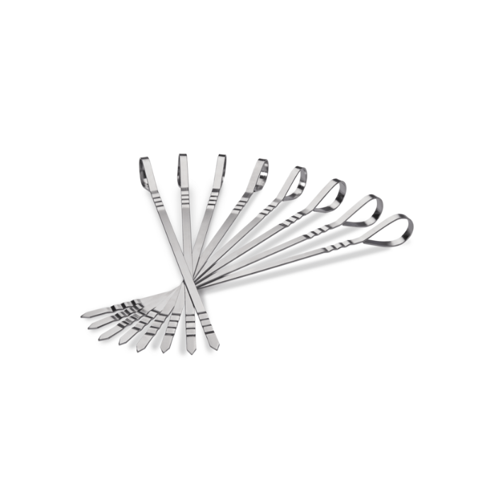 Eight Stainless Steel Multifunctional Skewers