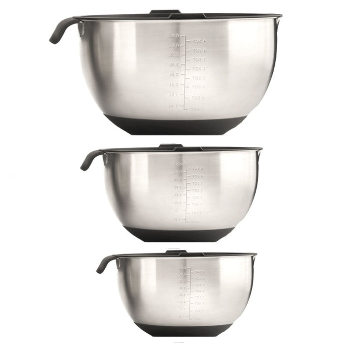 3 Pieces Marinating Bowl Set