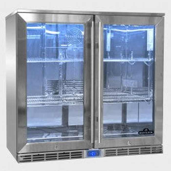 FRIDGE, 210 D Outdoor Cooler, Double Door Glass