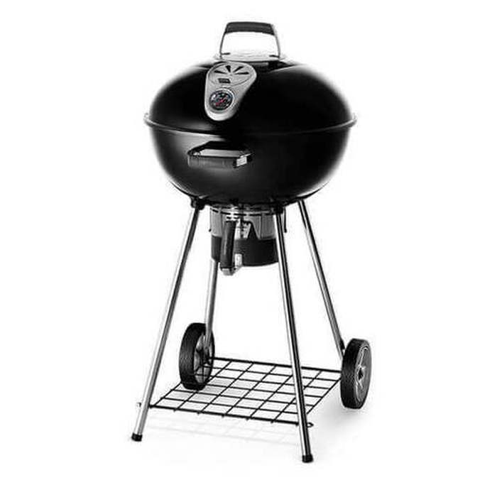 22" Charcoal Kettle Grill, Black