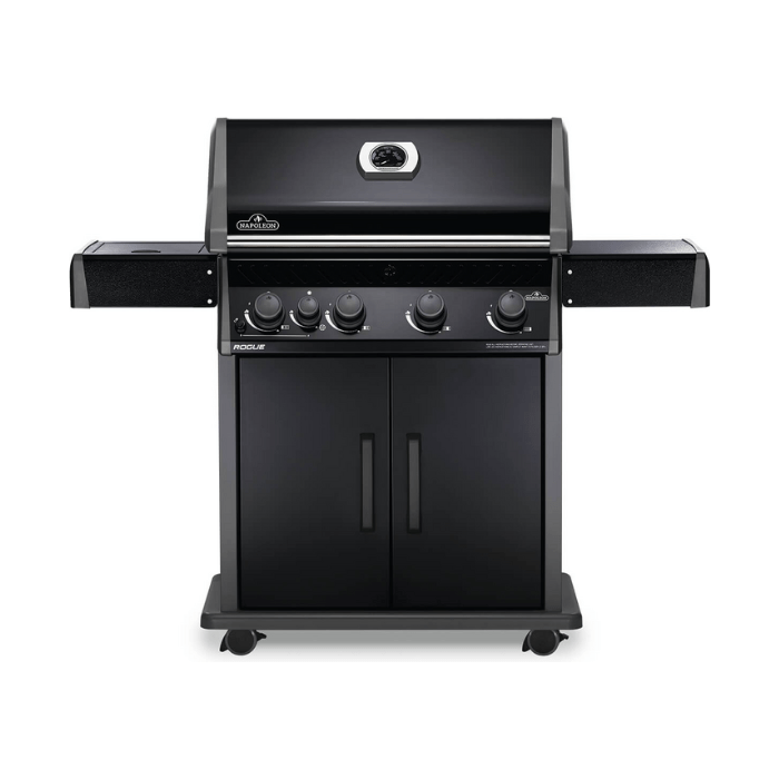 Rogue® 525 Propane Gas Grill with Range Side Burner, Black