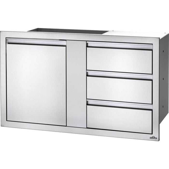 42" X 24" Large Single Door & Triple Drawer