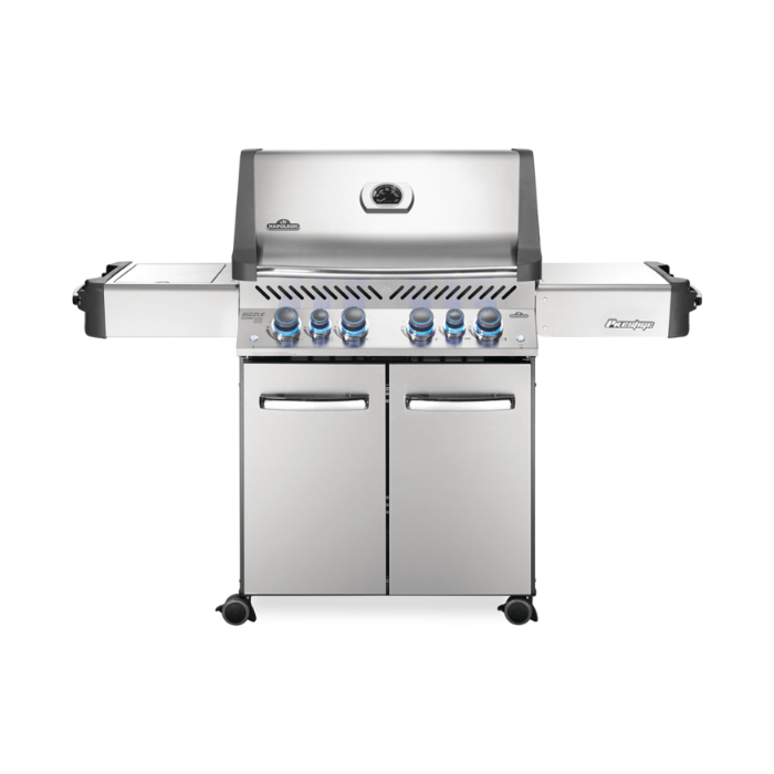 Prestige® 500 Propane Gas Grill with Infrared Side and Rear Burners, Stainless Steel