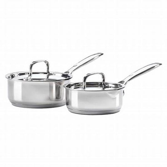 Stainless Steel 2-Piece Sauce Pan Set